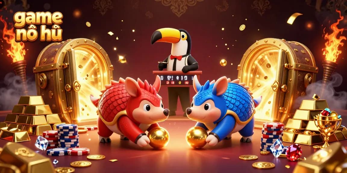 Spin the game nổ hũ with vibrant pangolins, jackpots, and dazzling gems!