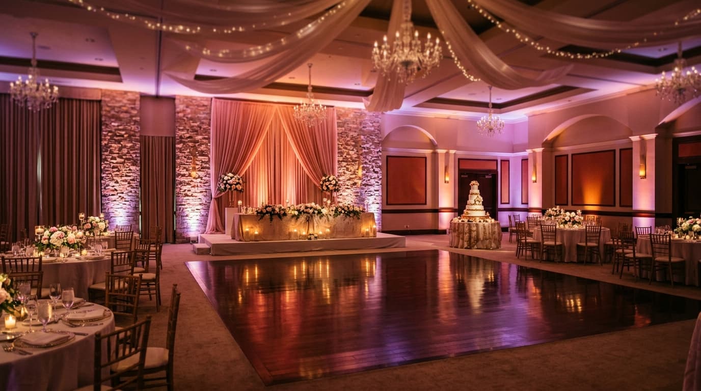 Uplighting Wedding Ideas to Highlight Key Areas