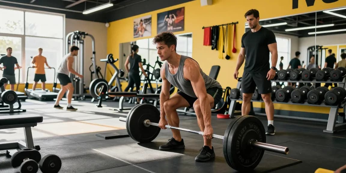 Dynamic athlete lifting weights in gym, showcasing strength and commitment to fitness with Selliza Steroids.