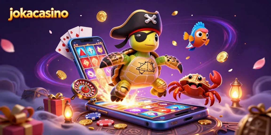 Explore the vibrant world of jokacasino with cartoon characters engaging in exciting casino gaming.