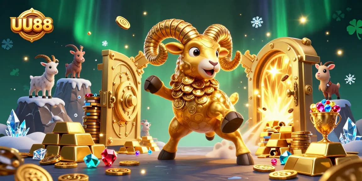 Experience thrilling gameplay at UU88 with golden treasure and dynamic casino elements.