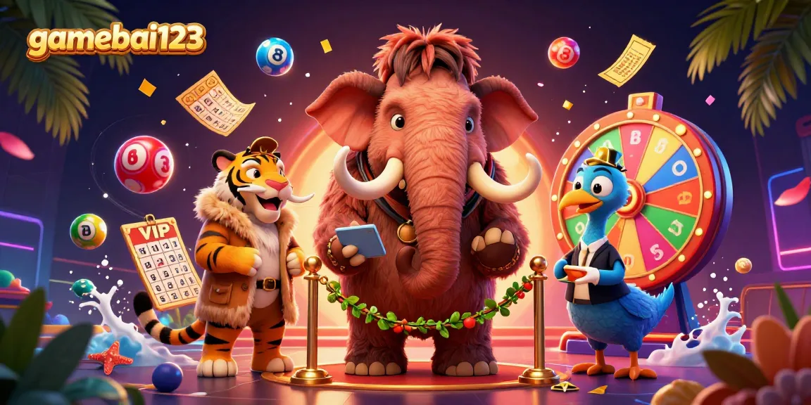 Experience thrilling moments at gamebai123 with a vibrant illustration featuring an exciting casino scenario.