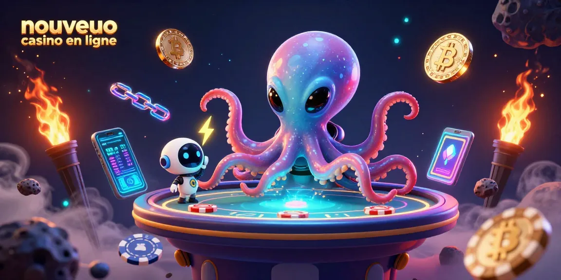 Le nouveau casino en ligne offre des jeux interactifs avec un poulpe extraterrestre et des éléments de crypto-monnaie.
