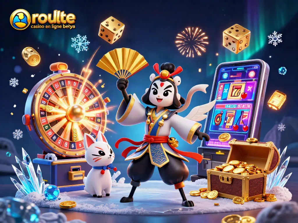 Spin and win at roulette casino en ligne betya with an immersive 3D illustration featuring exciting game elements.