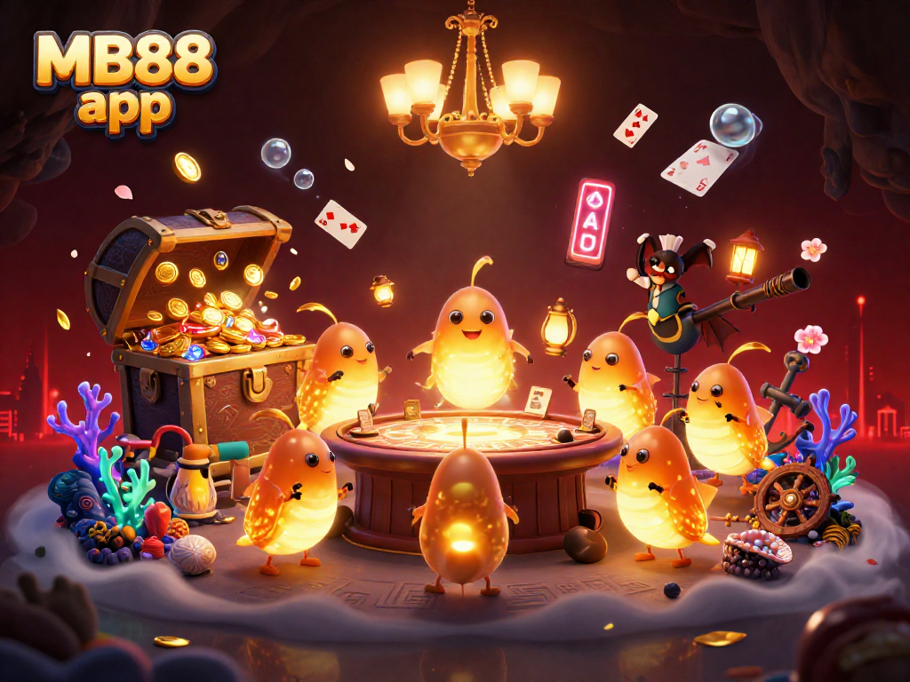 Experience thrilling wins with the MB88 app in a vibrant, bioluminescent underwater casino