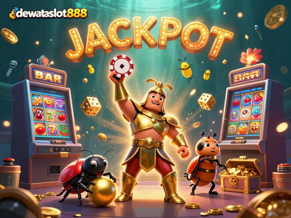 Menangkan jackpot dengan dewataslot888! Gambar 3D lucu dengan karakter dan elemen perjudian menarik.