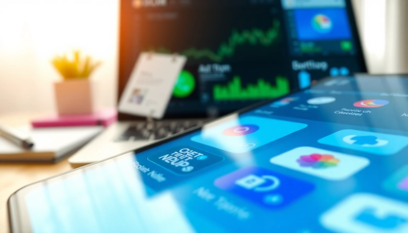 Showcase of Motion app alternative icons and dashboard in a vibrant workspace.