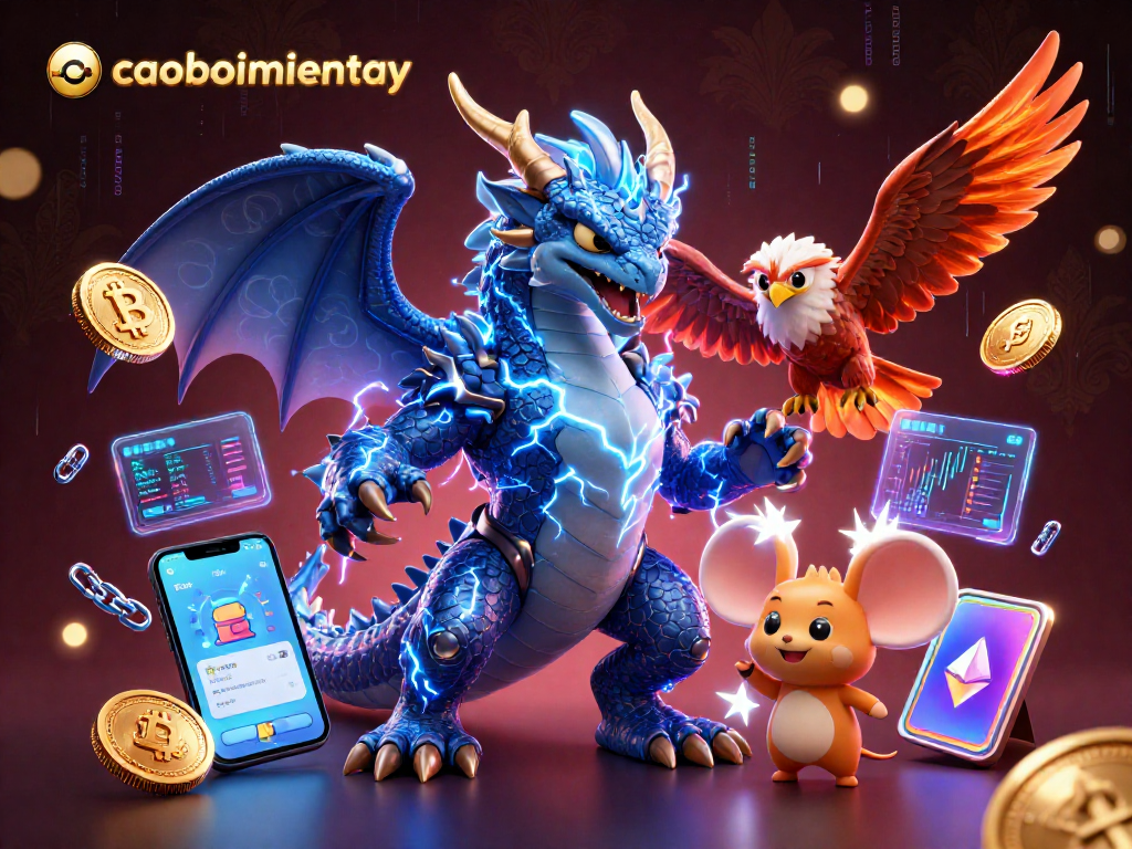 Engage in thrilling gameplay with caoboimientay featuring powerful characters and crypto-inspired visuals.