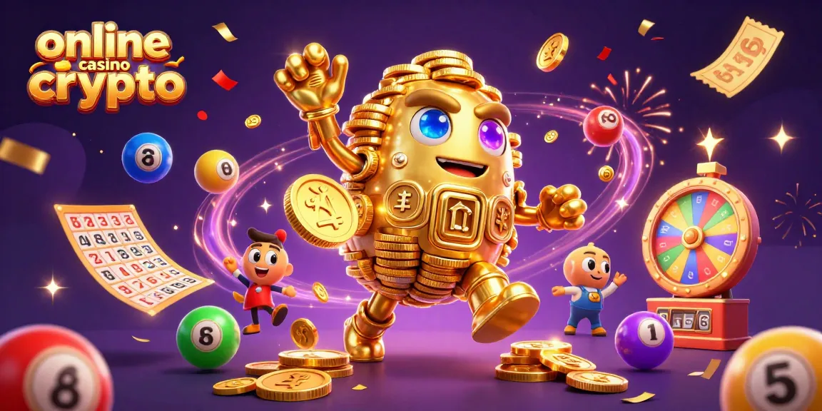 Disfruta de la casino crypto online con el golem dorado y emocionantes elementos de juego girando.