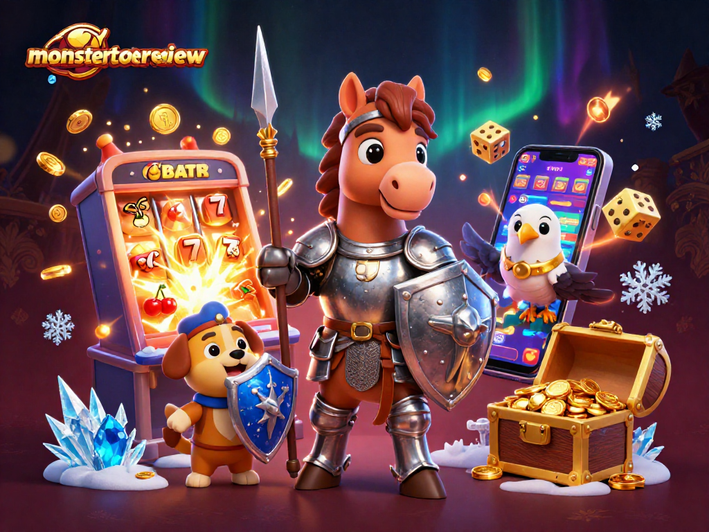 Engage in epic gameplay with monstertowerreview featuring knights, jackpots, and vibrant casino elements.