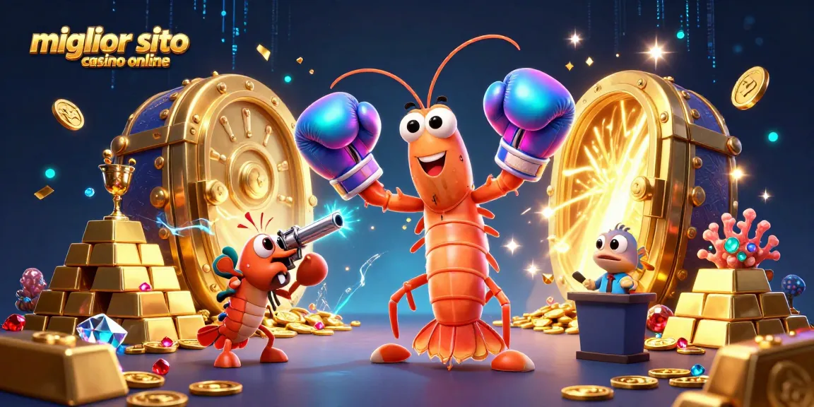 Gioca nel miglior sito casino online con una scena vibrante di creature marine e tesori.