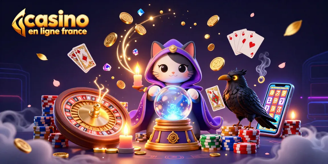 Jouer dans un casino en ligne en France avec des mystiques, des flammes dansantes et un chat porte-bonheur.