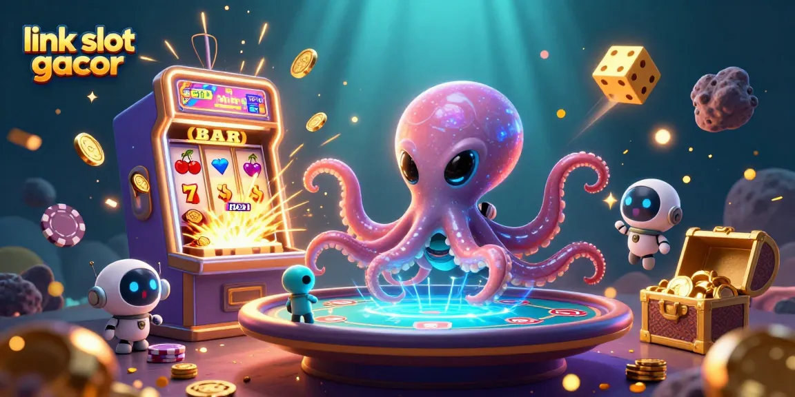 Jelajahi link slot gacor saat alien gurita bermain poker di dunia kasino yang berkilau.