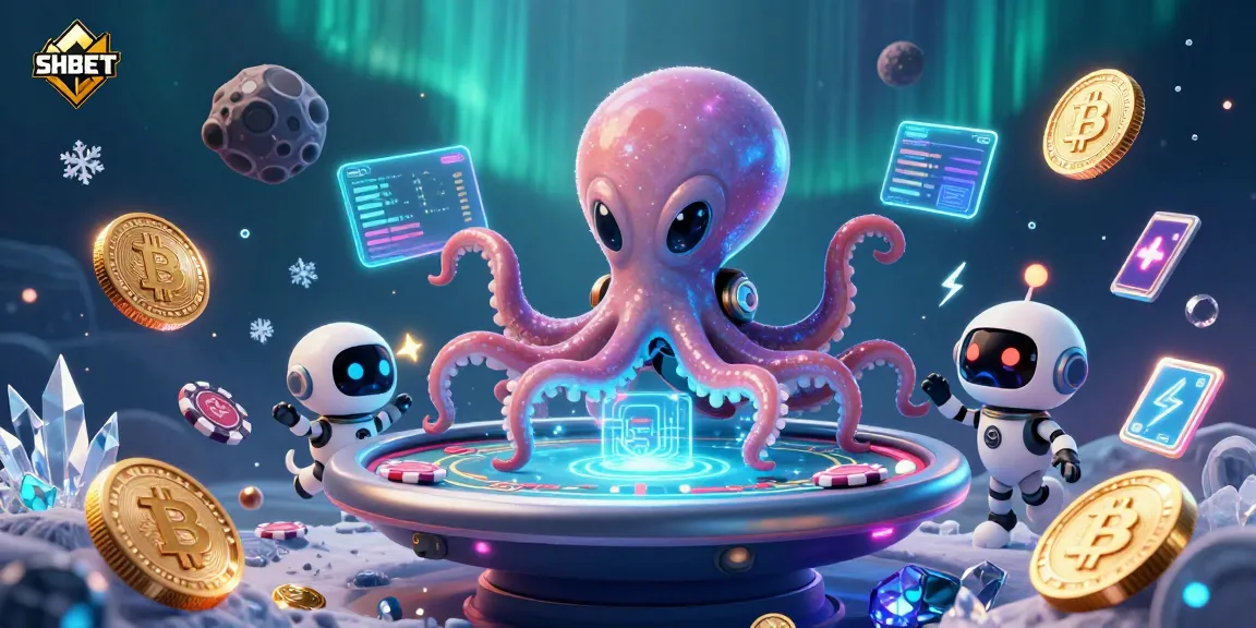 Engage with SHBET's thrilling underwater poker game, featuring vibrant 3D alien characters.