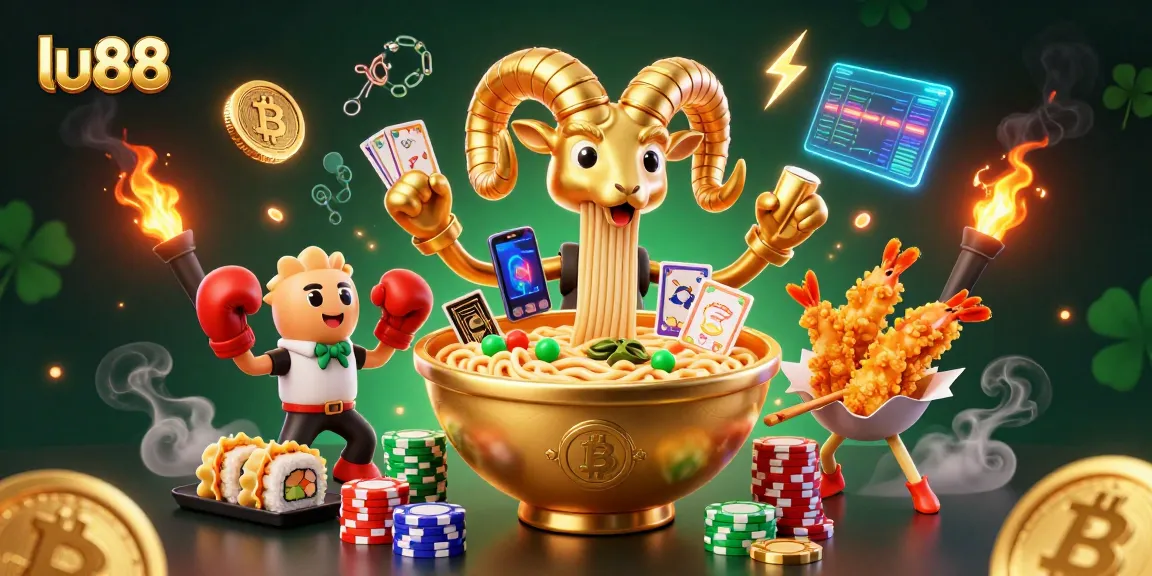 Experience thrilling games at lu88 with our vibrant 3D casino illustration showcasing exciting slots and bonuses.