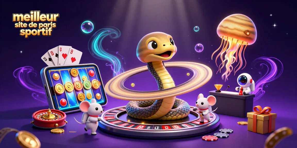Pariez avec le meilleur site de paris sportif sur un serpent de Saturne roulettes avec des astronautes